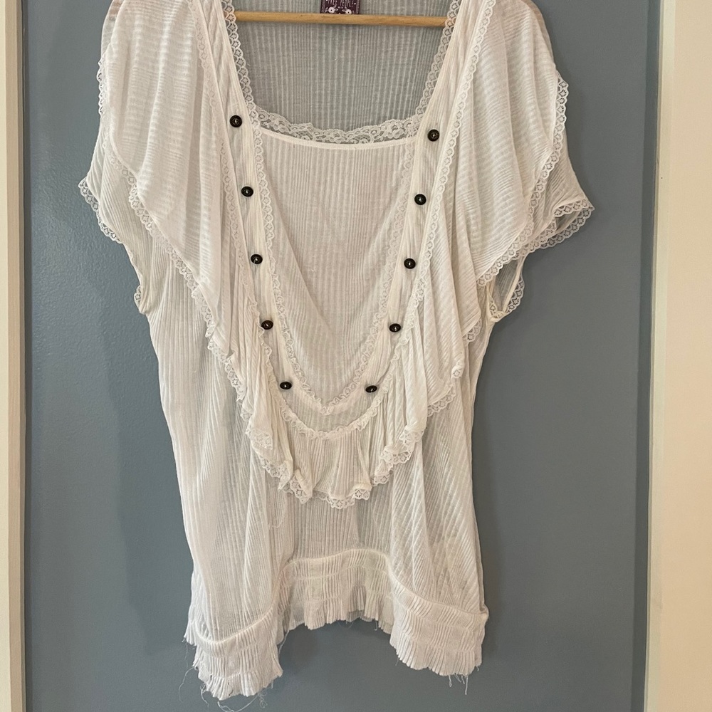 Free People Sheer Top - Picture 2 of 7